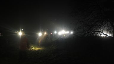 Over 300 volunteers helped rescue the man. Pic: South & Mid Wales Cave Rescue Team